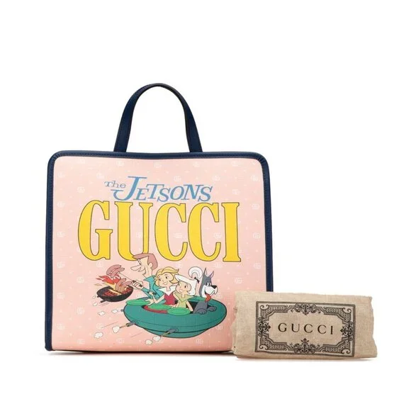 GUCCI Authentic Pink Leather Tote Bag - Picture 12 of 13